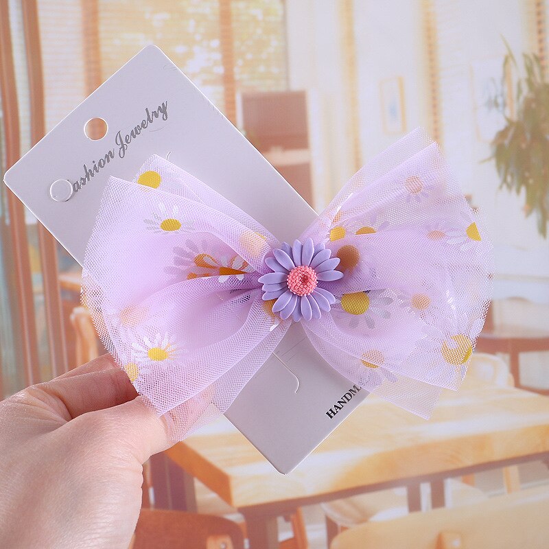 Gekleurde Garen Kinderen Haarspeld Super Grote Strik Pailletten Liefde Kids Hair Clips Baby Meisjes Haar Accessorie: 5