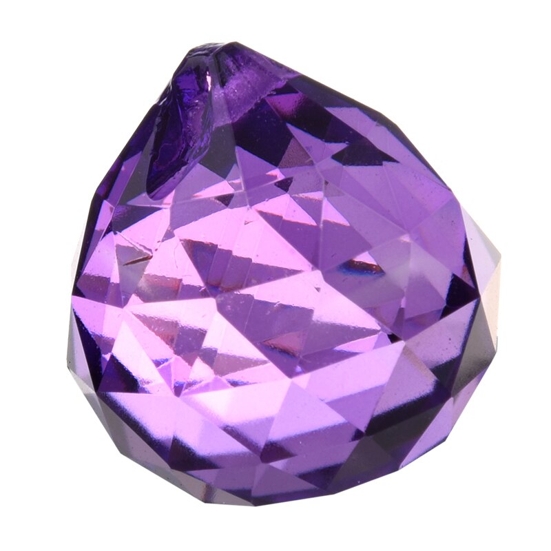 ! 30mm Purple Crystal Ball Prisms