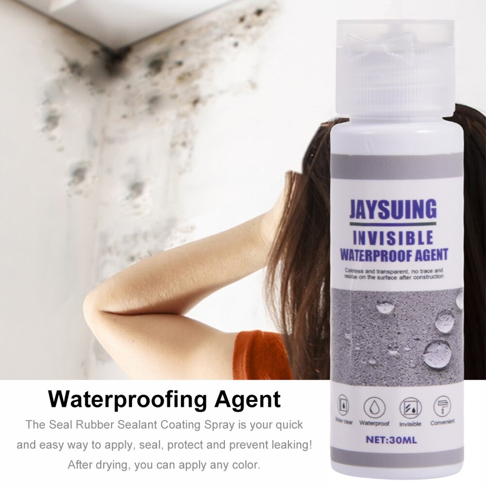 30ml Sealant Spray Coating Liquid Waterproof Strong Adhesion Spray Leak Water Leak Repair Sealant For Roof Exterior Wall Repair