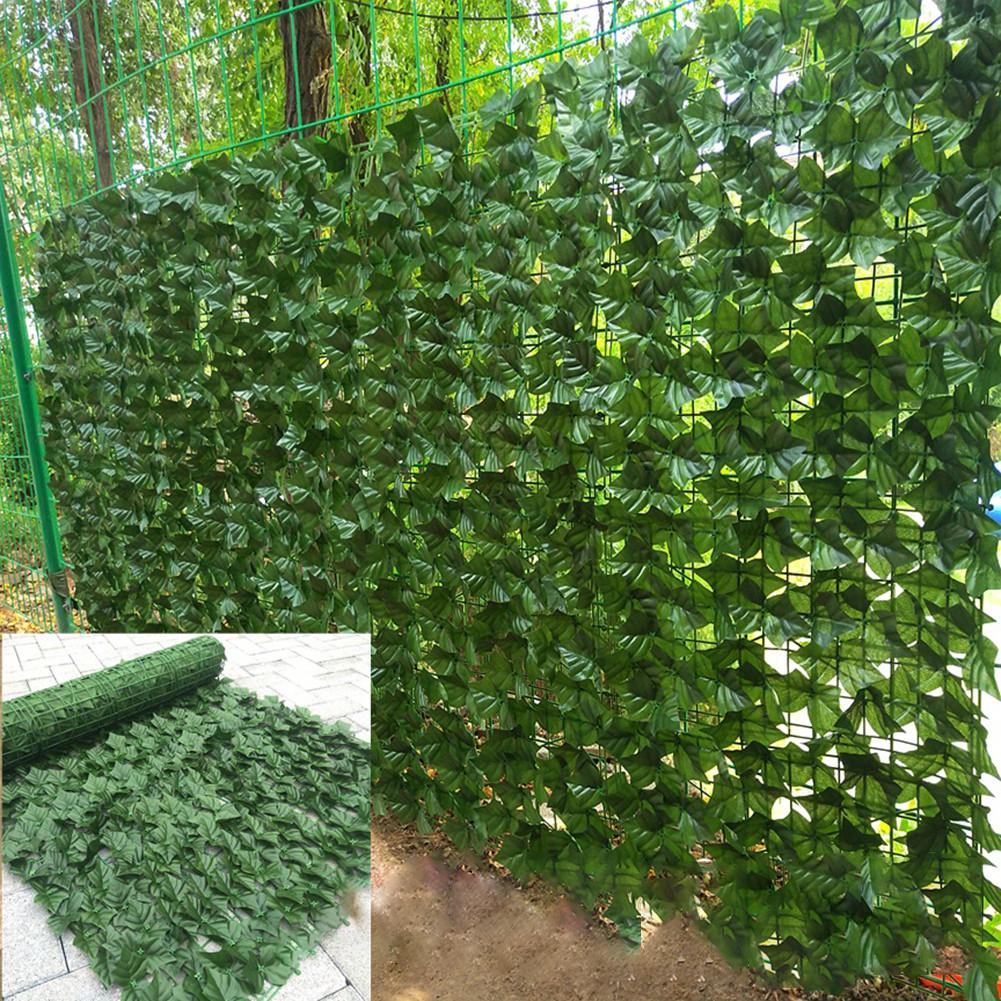 Net Artificial Privacy Screening Roll Garden Ivy Leaf Hedge Fence Wall Balcony Privacy Screening Roll Simulation Fence