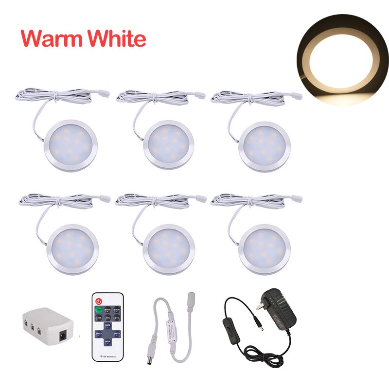 6pcs 12V LED Light for Camper Van Caravan Motorhome Trailer Boat Cabinet Light Camping Caravan Accessories: Warm White 3000K
