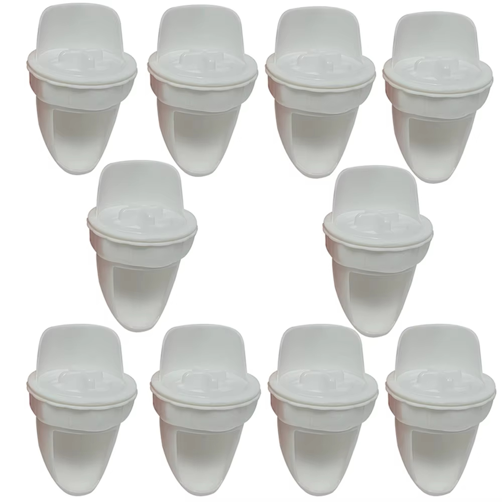 Chicken Feeder Poultry Feeding Supplies DIY Rain Proof Poultry Feeder Port Gravity Feed Kit For Buckets Barrels Bins Troughs