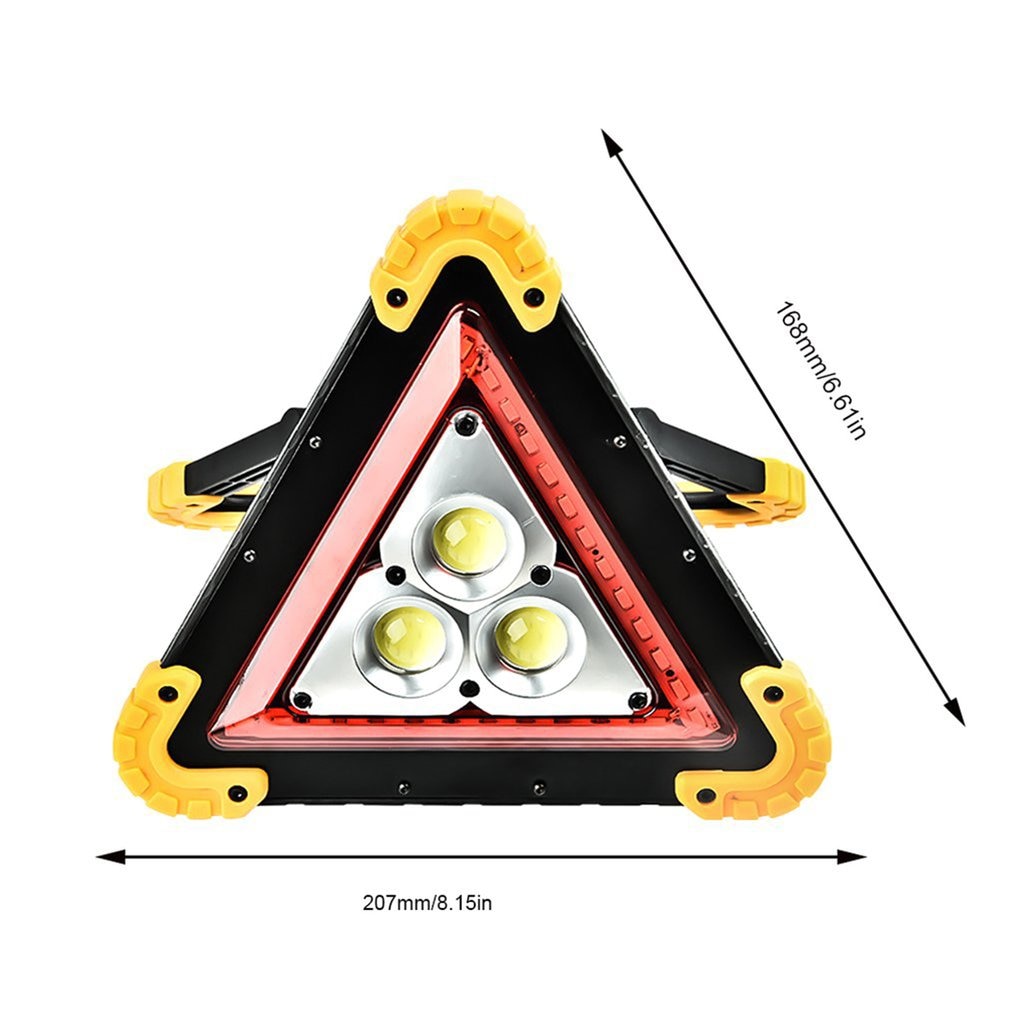 Foldable Windproof Reflective Safety Triangular Warning Sign for Traffic Accident Broken Car Tripod Dangerous Fault Stop Sign