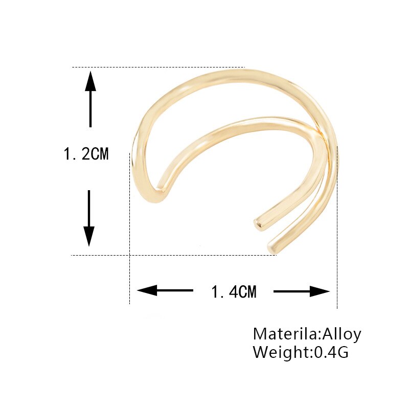 Clip d'oreille Simple à la femmes hommes oreille manchette boucles d'oreilles Cartilage Punk Rock Non-Piercing U modèle boucles d'oreilles bijoux meilleur prix