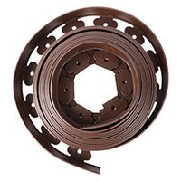 1M 5X5CM Garden Flexible Lawn Grass Plastic Edging Border landscape edging Easy Install Insert Black Green brown grey: Chocolate