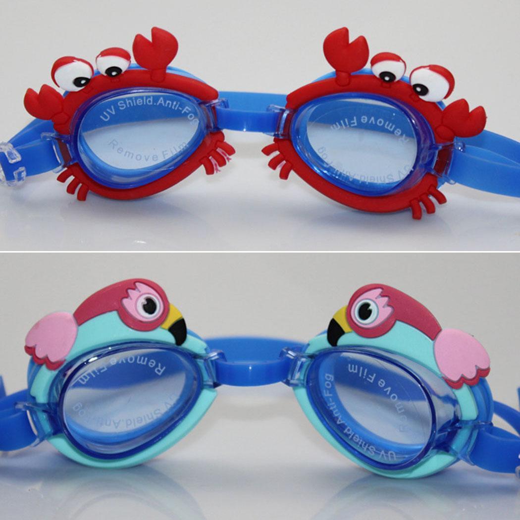 Niños Linda forma Animal impermeable suave 3-8 años de edad Anti-niebla, gafas de natación Anti-niebla a prueba de agua