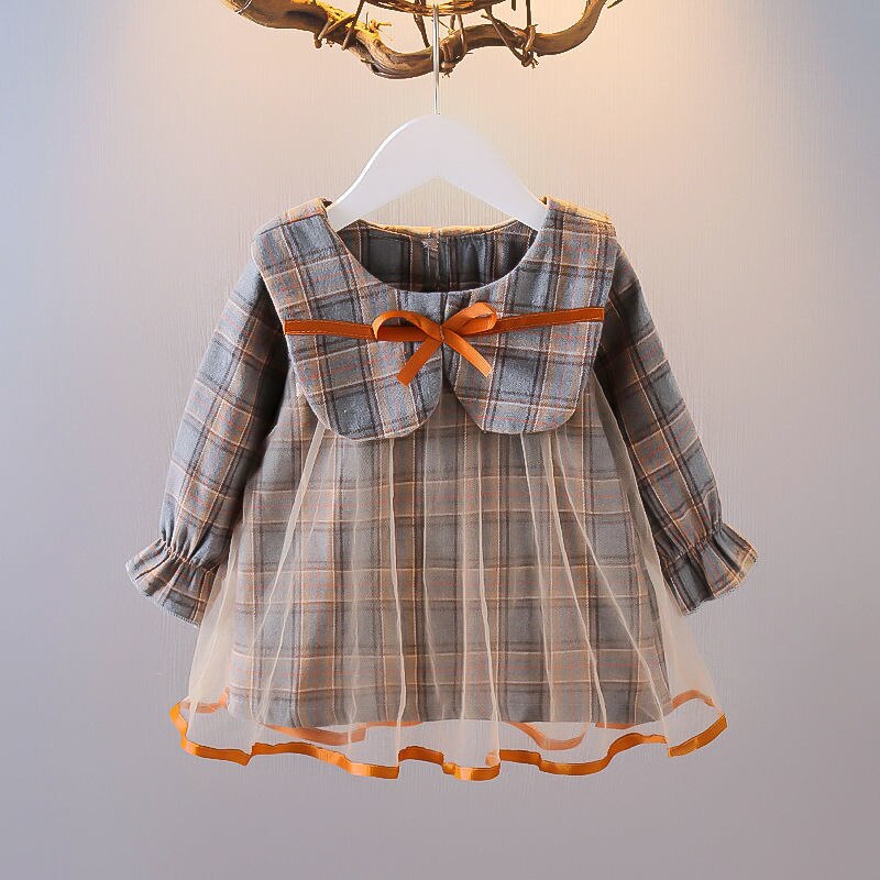 Vestito da bambina per neonato vestito da principessa per bambini invernale vestito da bambina a maniche lunghe Pullover + vestito con borsa a forma di orso vestito per bambini