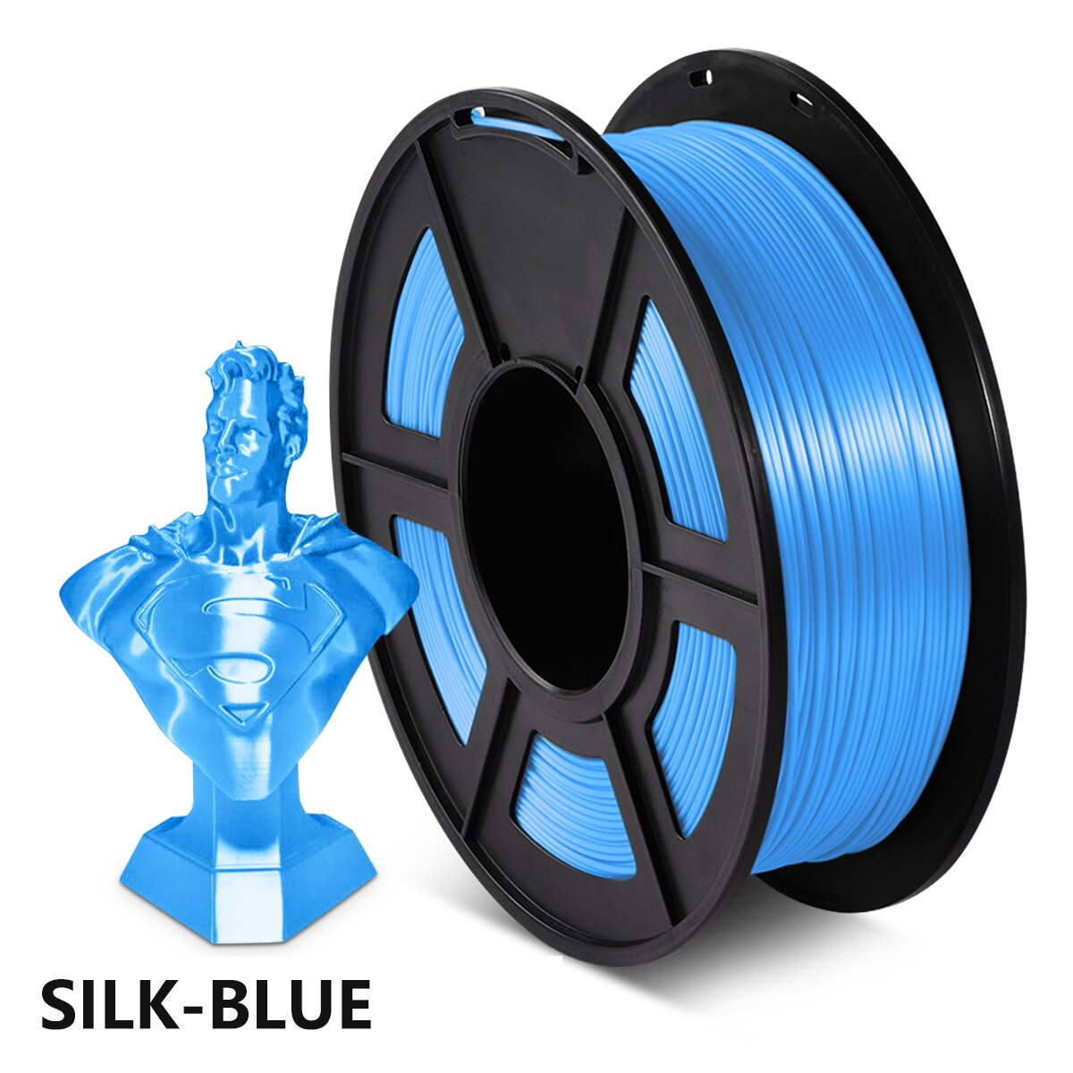 3D Printer Filament DIY SILK Filament Yellow SILK 1kg 2.2 lbs 1.75mm per roll for 3D printing Refills: SILK BLUE