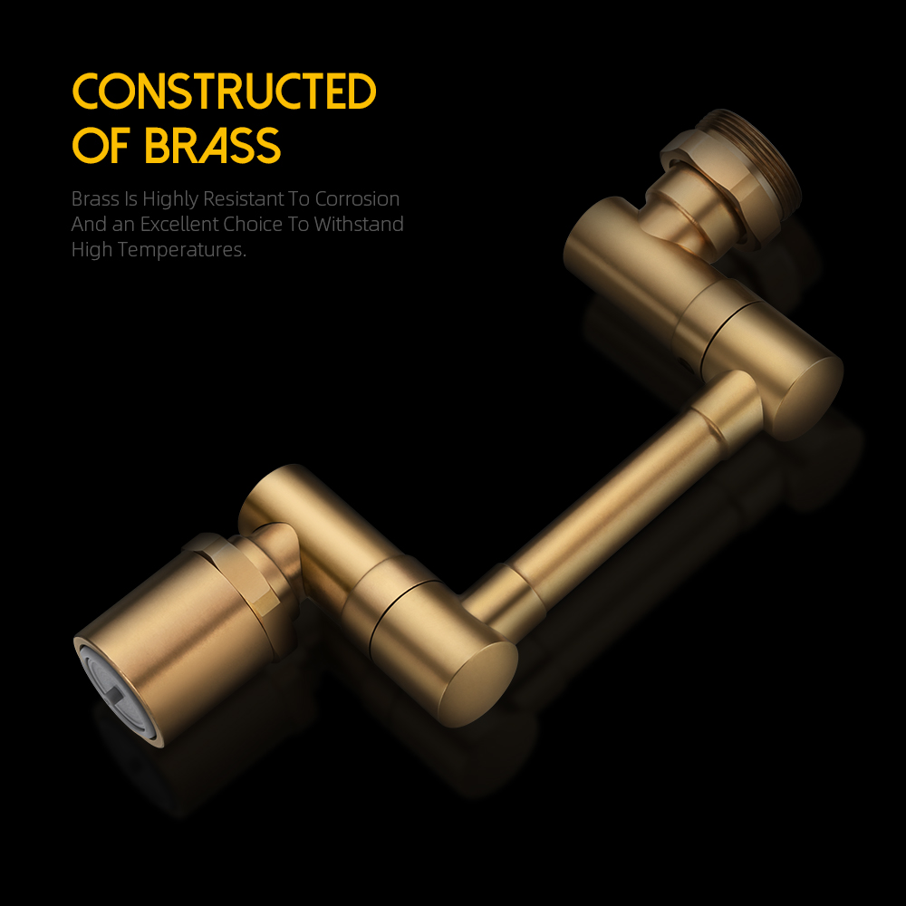 1080 Degree Faucet Extender Adapter Robotic Arm Tap Extension 2 Mode Aerator Sprayer Head Bubbler for Kitchen Tap Accessories