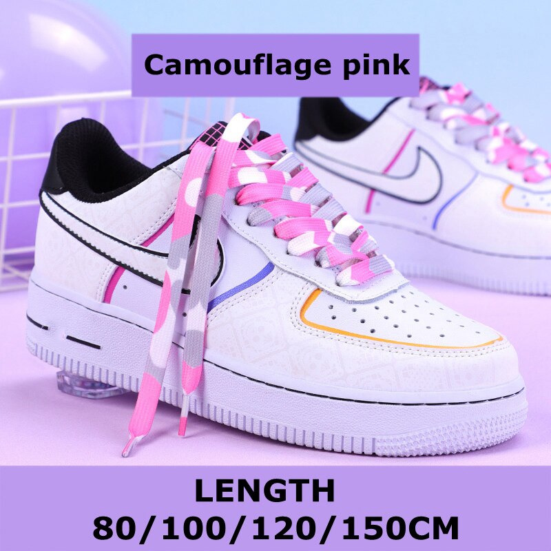 Modische flache Schnürsenkel, Regenbogen-Schnürsenkel für Sneaker, lässige Segeltuch-Schnürsenkel, Schuhzubehör, bunter Druck, Farbverlaufs-Schnürsenkel