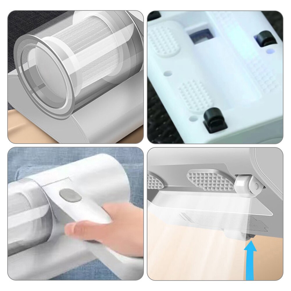Handheld Mijt Verwijdering Machine Stofzuiger Uv 10KA Mijt Verwijderen Instrument Wit Bed Draadloze Mijt Remover Cleaning Machine