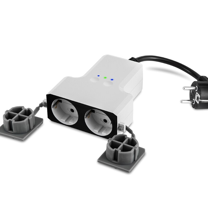 Dual WIFI Smart Waterproof Socket IP44 Outdoor Smart Plug Outlets Tuya Works with Smart Life Home App Timer Voice Remote Control