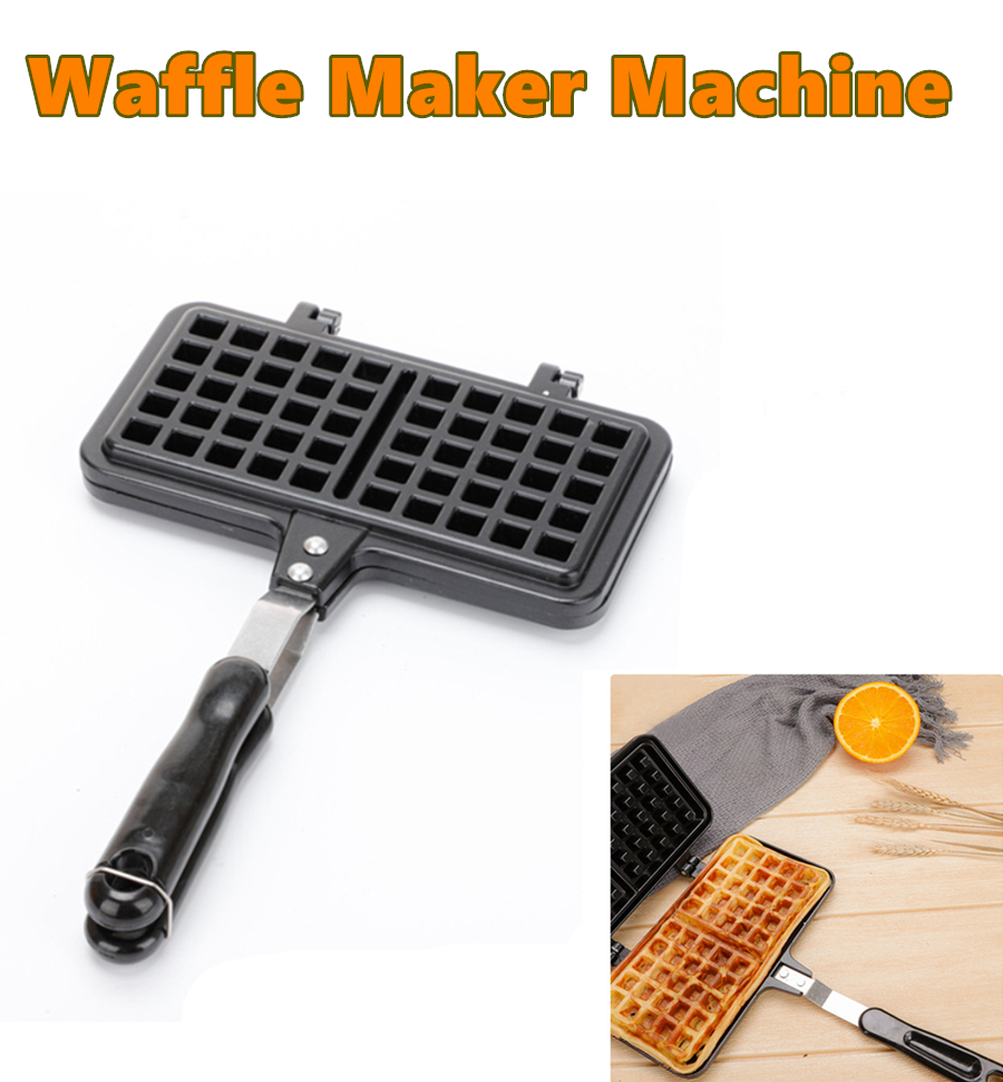 Waffle Maker Machine DIY Non-Stick Metal Pan Cake Oven Fish-Shaped Heat-Resistant Breakfast Machine Household Kitchen Tools