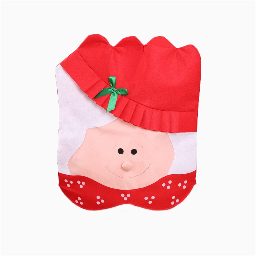 Umweltfreundliche Vliesstoffe Santa Claus Weihnachten Hütte für Stuhl Xtmas Partei Dekor Hause Dekoration Zubehör