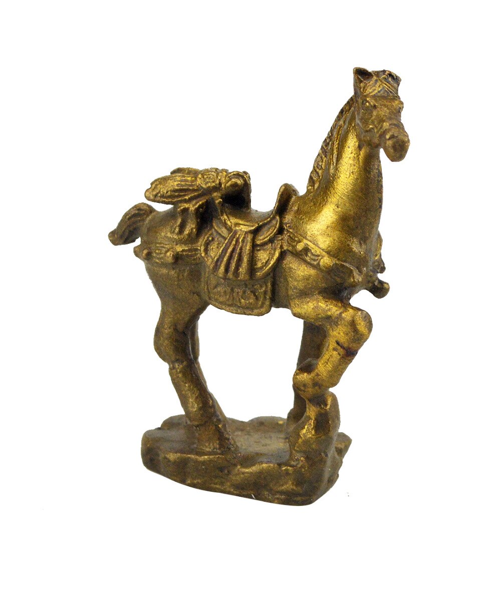 Cinese Feng Shui ottone volare in poi cavallo Immediata Vincente Carriera M5015