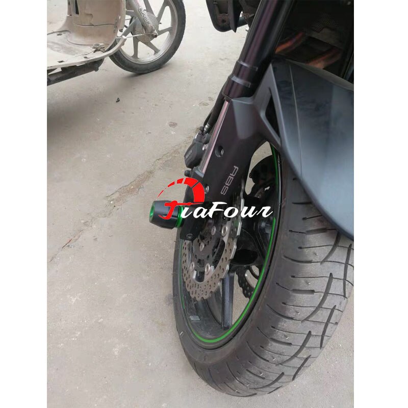 Protetor de roda adequado para kawasaki z900 z, 900, 2017-2019 anos, acessórios para motocicleta, eixo frontal, garfo, batedor