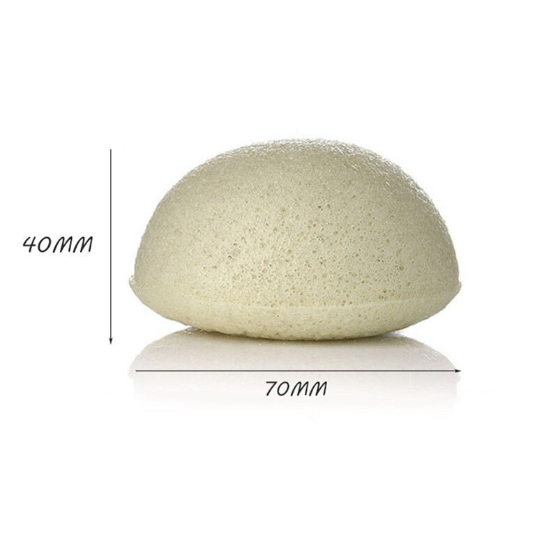 ShinBay 2pcs Natural Konjac Sponge for Washing Face Round konjac konnyaku sponge Facial Cleansing Exfoliator Bathing Puff
