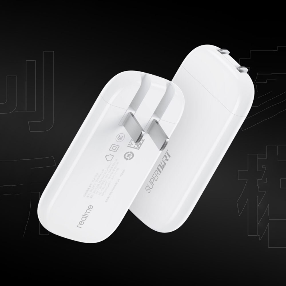 Szybka ładowarka Realme Superdart 50W z kablem type-c Qc Pd Pps Supervooc lekka dla Realme 8 Pro 7 Pro GT GT Master Edition