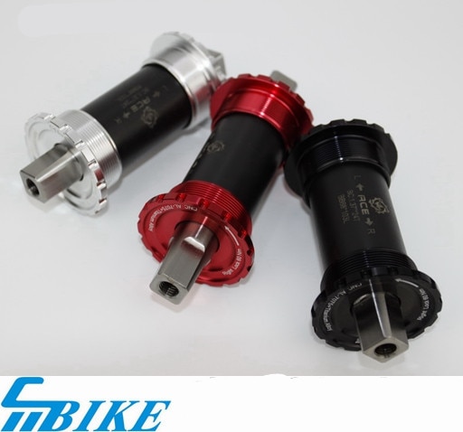 Bicycle middle axle titanium bottom brackets for brompton folding bike 103/107/110/113/119mm titanium shaft 3 colors