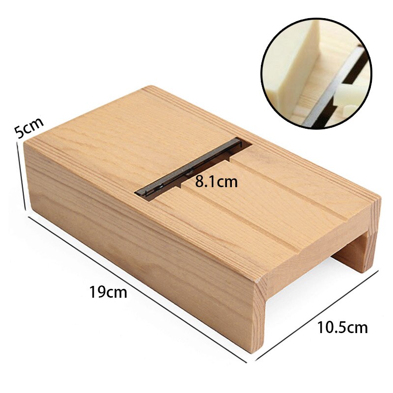 Biseladora de madera multifuncional, herramienta de acero inoxidable para cortar jabón, molde para el pan, hoja afilada, hecha a mano
