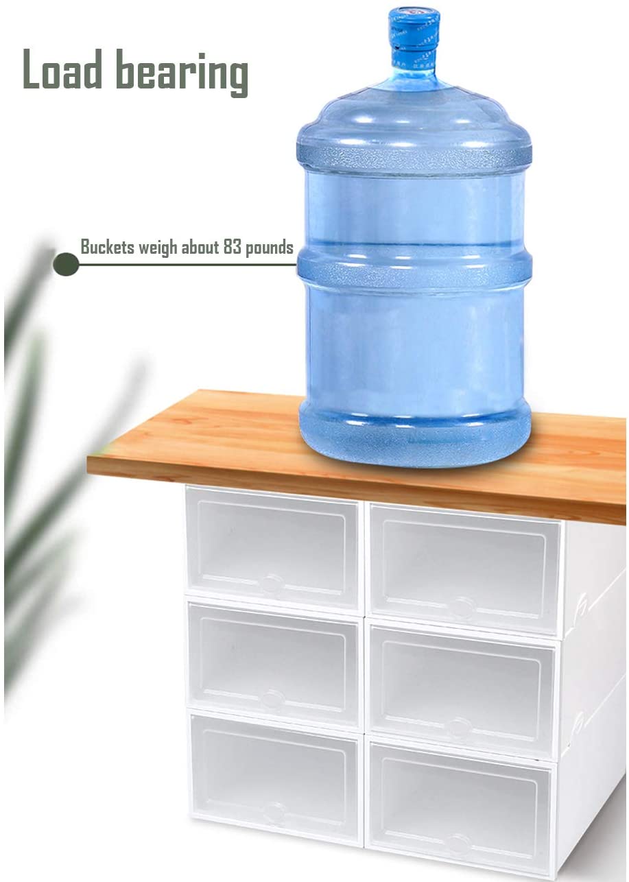 Schoenenopbergdozen, doorzichtige plastic stapelbare schoenenorganizer, opvouwbare schoenendoos, stapelbare doorzichtige schoenenopbergdoos ( 3 stuks)