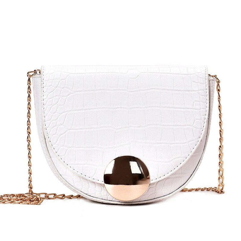 trend Vrouwen tas modeketen retro Vrouwen schoudertas crossbody tas Vrouwen casual handtassen tas: A White