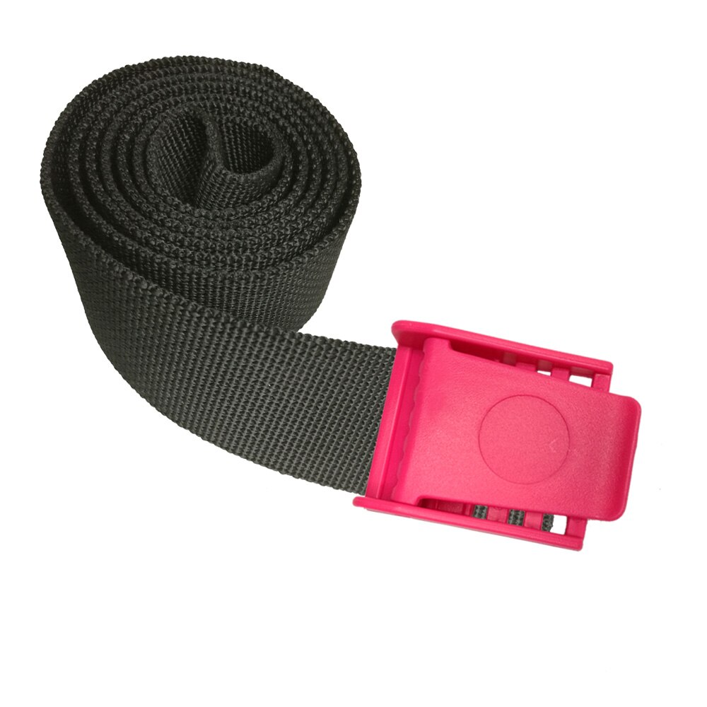 1.5M Strong Durable Replacement Webbing Waist Belt for Backplate Scuba Diving Weight Belt: Pink Head Black Belt