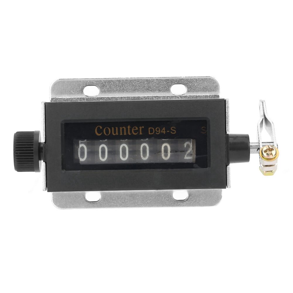 D94-S 6 Digit Mechanical Counter Resettable Mechanical Pulling Counter 0-999999