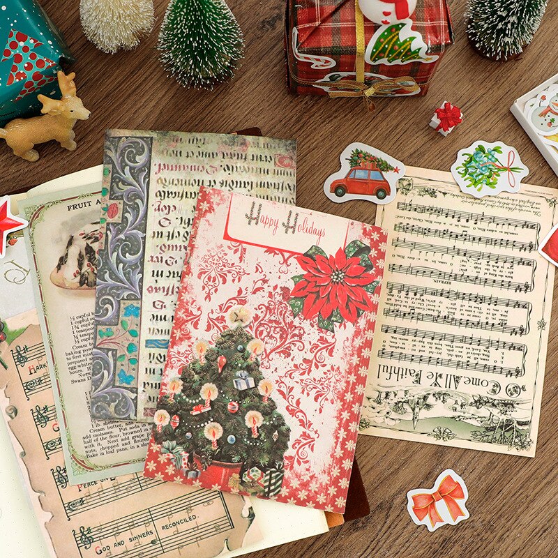 Christmas limited set stickers DIY scrapbooking mobile computer diary packaging sealing decoration material paper