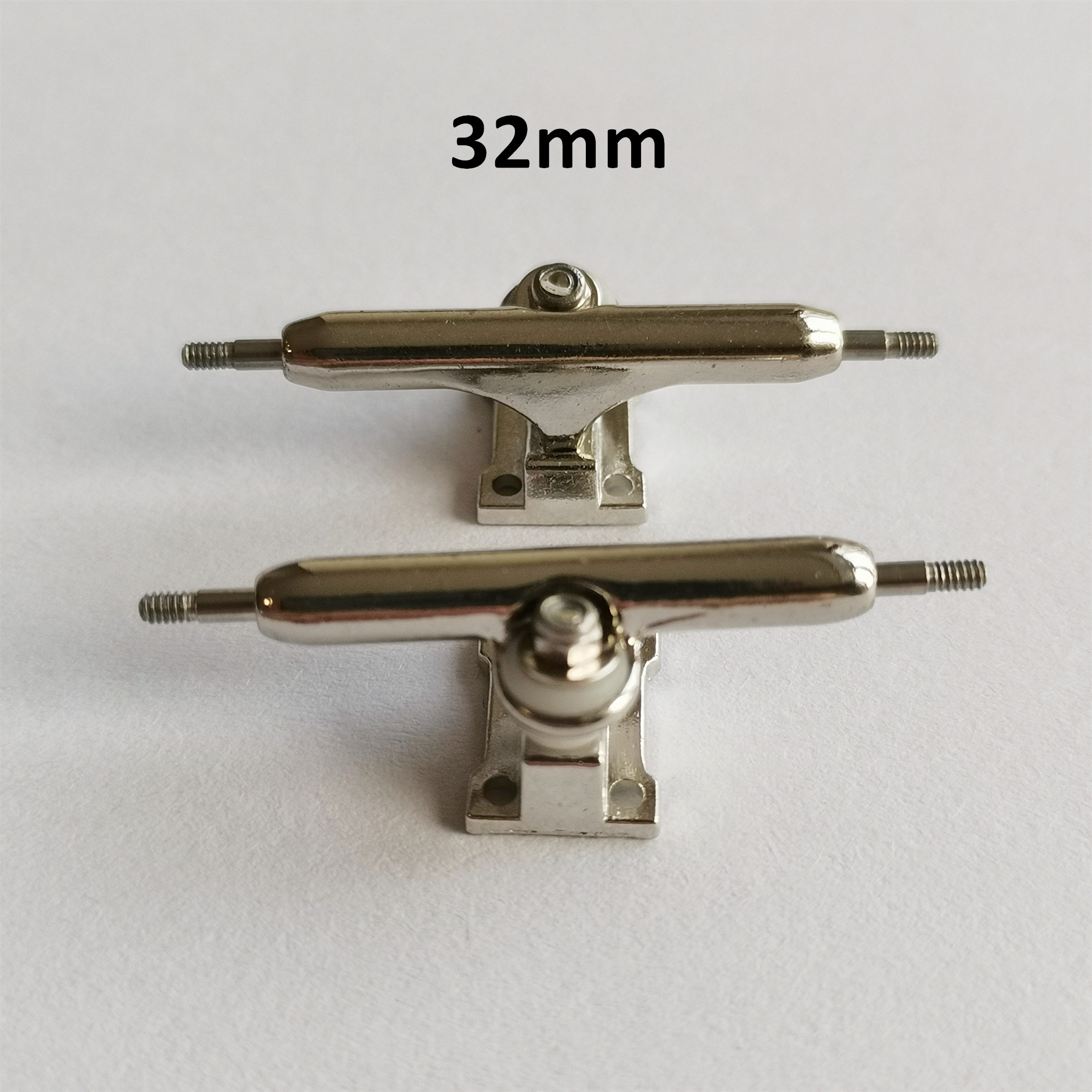 Camión de un solo eje con diapasón de 34mm y 32mm para patineta de dedo, Mini monopatín, juguetes para niños: Gris