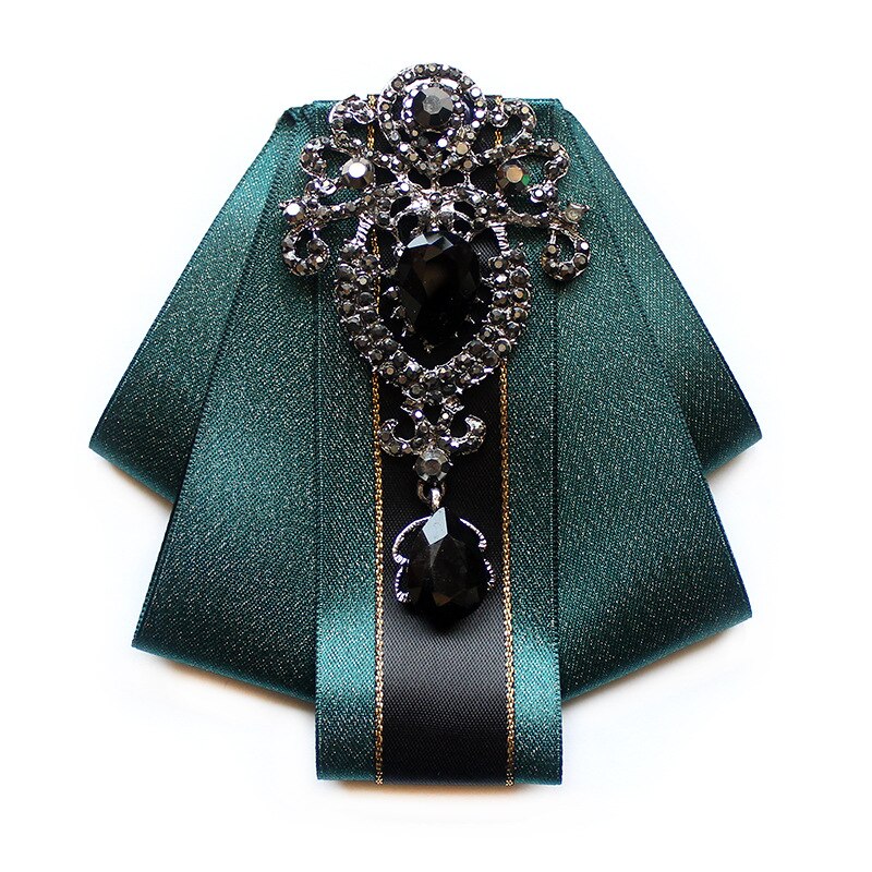 Pajarita de estilo británico de diamante hecho a mano de , traje de novio, pajarita de diamantes de imitación para hombres, accesorios de boda: 7