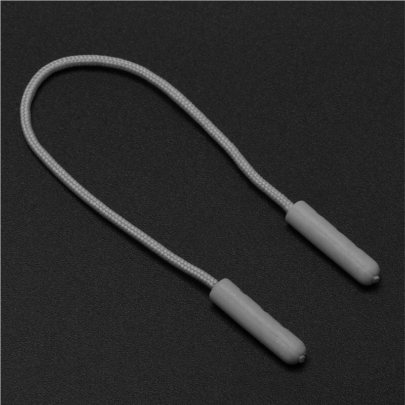 Tirette avec cordon de fermeture éclair, 50 pièces, moulage par injection, fermeture de remplacement, fermeture à glissière, veste, sac à dos, valise à vêtements: grey