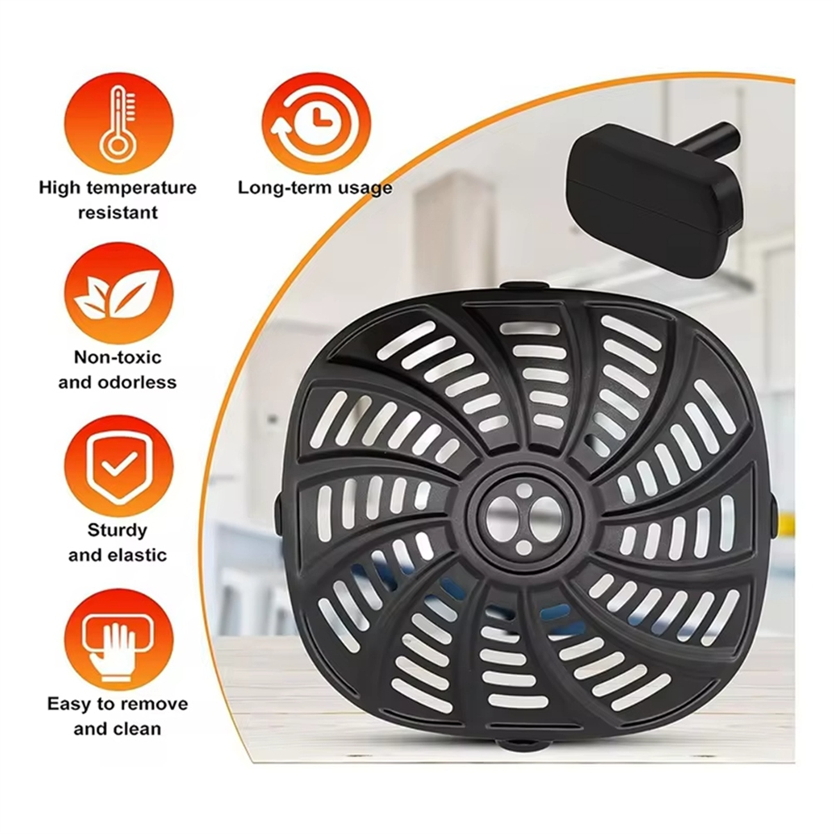 Gummiføtter til airfryer, gaf 856, gaf 566 airfryer, ovn osv., , 12 stk. silikon-taper til reservetilbehør til airfryer