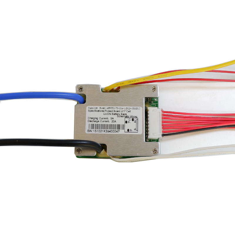24V lithiumbatterij BMS 24V 20A BMS met gebalanceerde functie en AAN/UIT-schakelaar 24V 10Ah 20Ah Li-ion batterijbeheersysteem