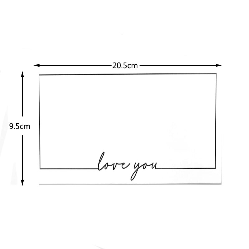 10 pièces/lot carte blanche carte vintage merci/bestwishs/aimez-vous 3 taille bénédiction Message anniversaire voeux: Large loveyou