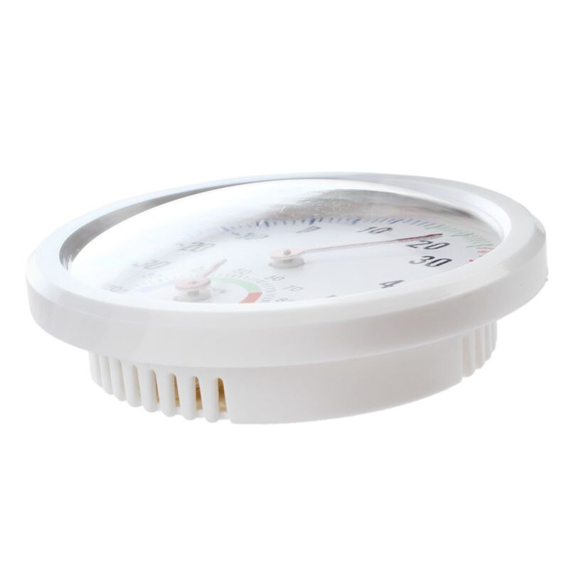 Termómetro higrómetro aguja dial redondo probador interior exterior blanco