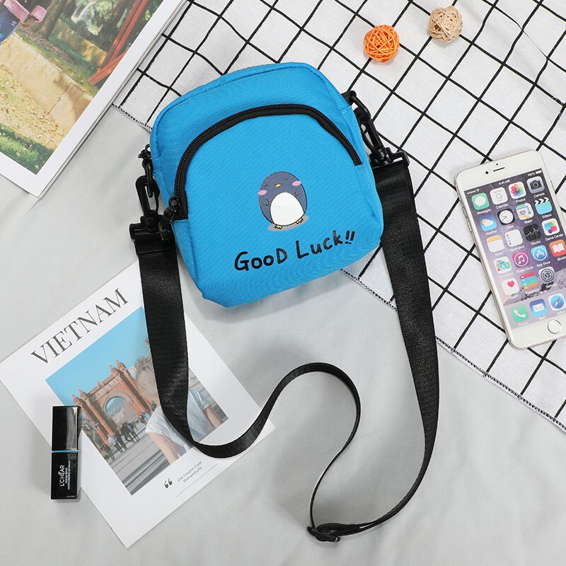 Small Shoulder Bag for Women Handbag Messenger Bags Crossbody Bag Canvas Shoulder Bag Female Girl Sling Bag: Sky Blue