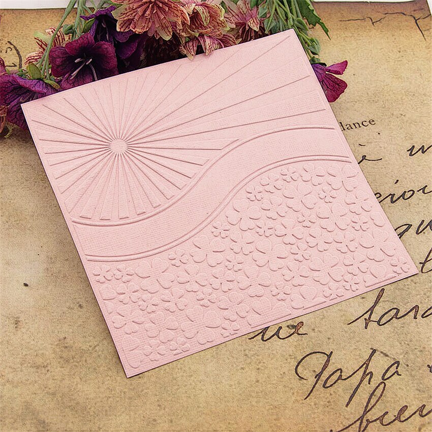 plastic four-leaf clover template craft card making paper card album wedding decoration Embossing folders
