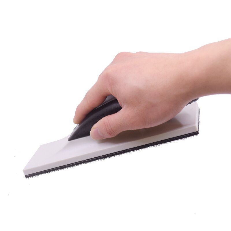 70*400Mm 125Mm Platte Lange Bed Hand Schuurblok Haak Loop Schuren Pad Achterplaat Hookit Stof gratis Stofafzuiging