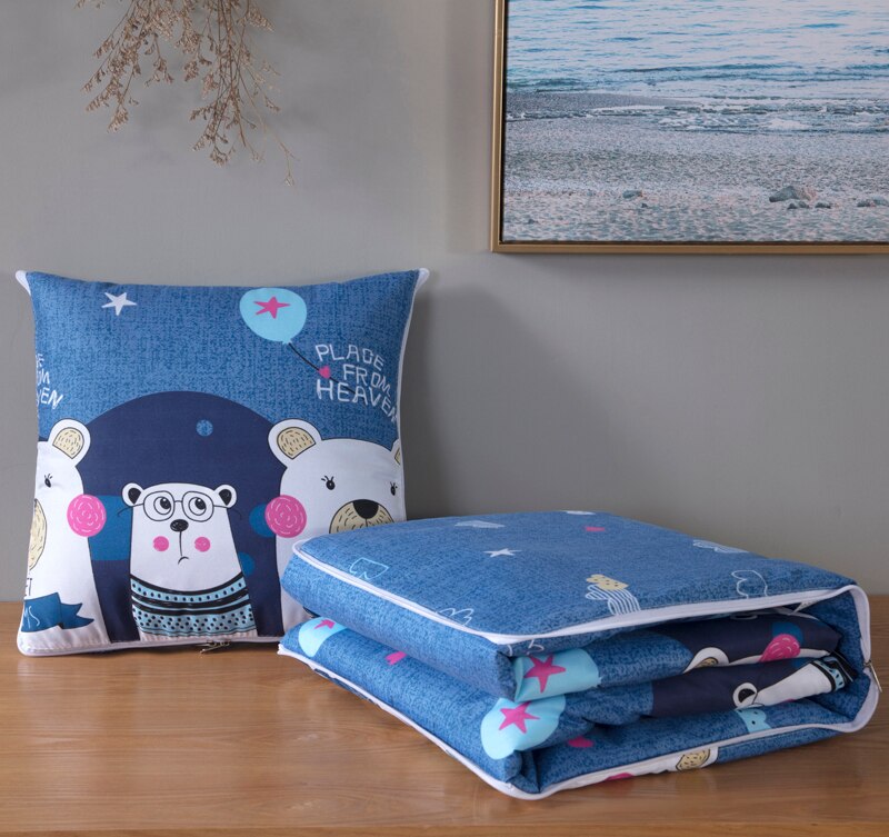 2 in 1 Herbst/Winter Faltbare Kissen Decke Patchwork Decke Decke Auto Sitzkissen Sofa Büro Nickerchen Kissen Für stühle Zurück: 12