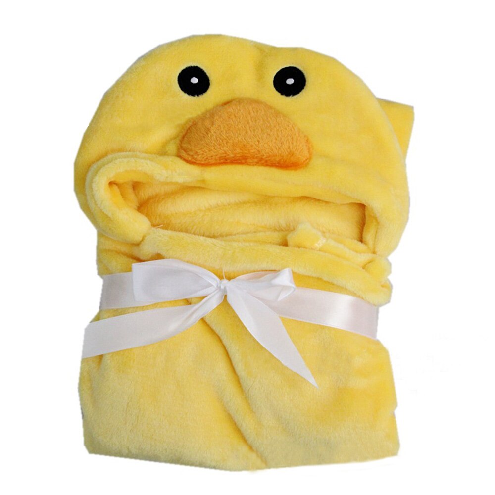 Mooie Animal Baby Badhanddoek Kinderen Hooded Handdoeken Zacht En Comfortabel Pasgeborenen Baby Badjas Kids Hooded Strand Cape Handdoek: PJ3589W