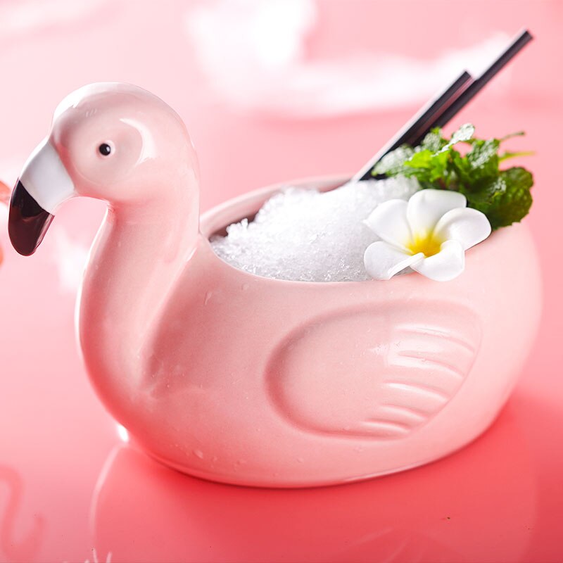 Nett rød flamingo kopp super brann cocktail glass flamme fugl personlighet vinglass keramisk kopp  lb122714