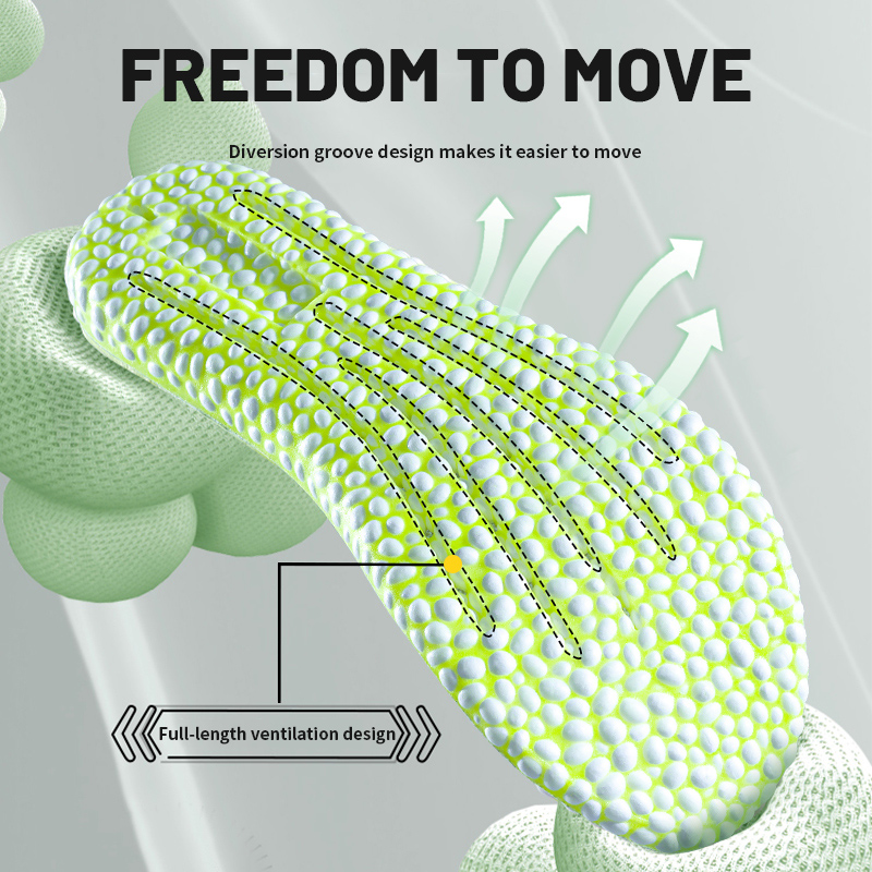 Sportzooltjes voor de voeten, pu luchtkussenzool, zacht, ademend, schokabsorberend, hardloopschoenzooltje voor mannen en vrouwen.