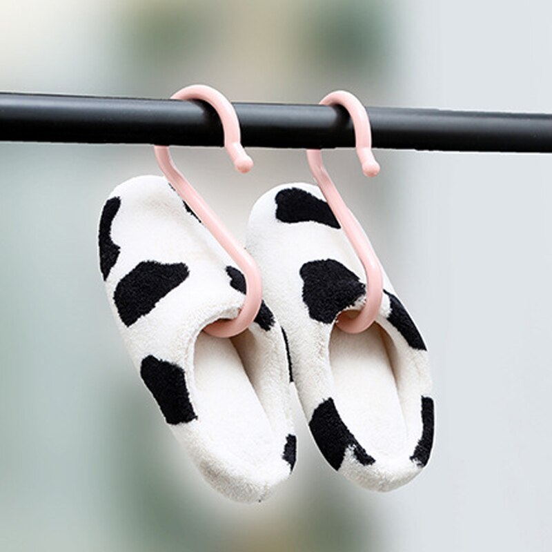 Opbevaring kroge kroge 3 farve opbevaringsartikler s formet plast multifunktion 1 sæt bøjle bøjler kroge til hjemmet forsyninger