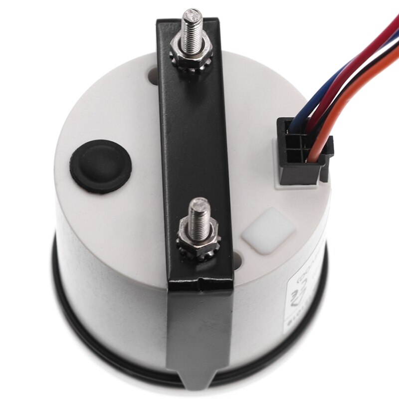 1 stk 52mm tuning bil pointer ure timetællere måler 12- timers format auto båd mekanisk ur måler med rød baggrundsbelysning 9-32v