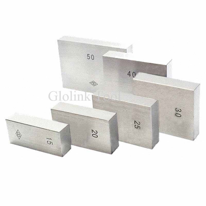 Steel Block Gauge Measure Gage Block Steel Square Gage Block 10mm, 20mm, 30mm, 40mm, 50mm Steel Square Gage Block