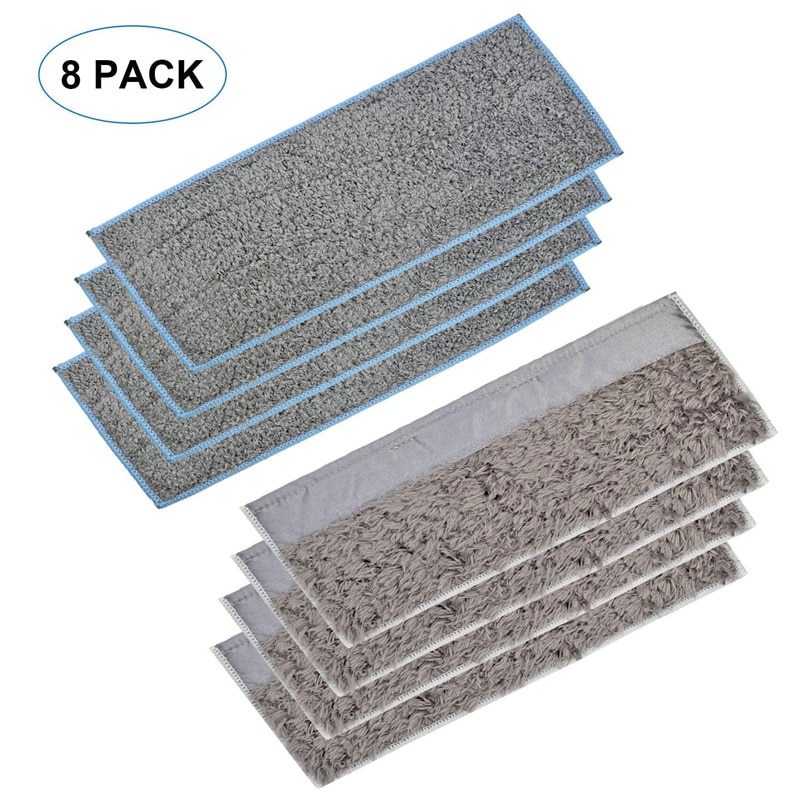 8 Pack Washable and Reusable Dry Wet Mopping Pads Replacement Compatible for IRobot Braava Jet M6