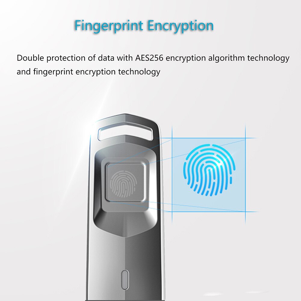 64GB 32GB Fingerprint Lock U Disk USB Flash Drive Pen-Drive Encrypted U Disk USB 3.0 Stick Confidentiality For Laptop Desktop