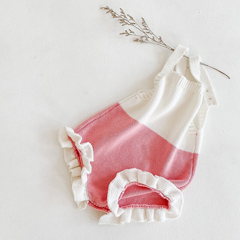 Herbst Baby Mädchen Kleidung Set Mädchen Kurze Strickjacke Mantel Und Baby Mädchen Gestrickte Rüschen Body Overall Mädchen Pullover Anzug: 86027bodysuit / 6m