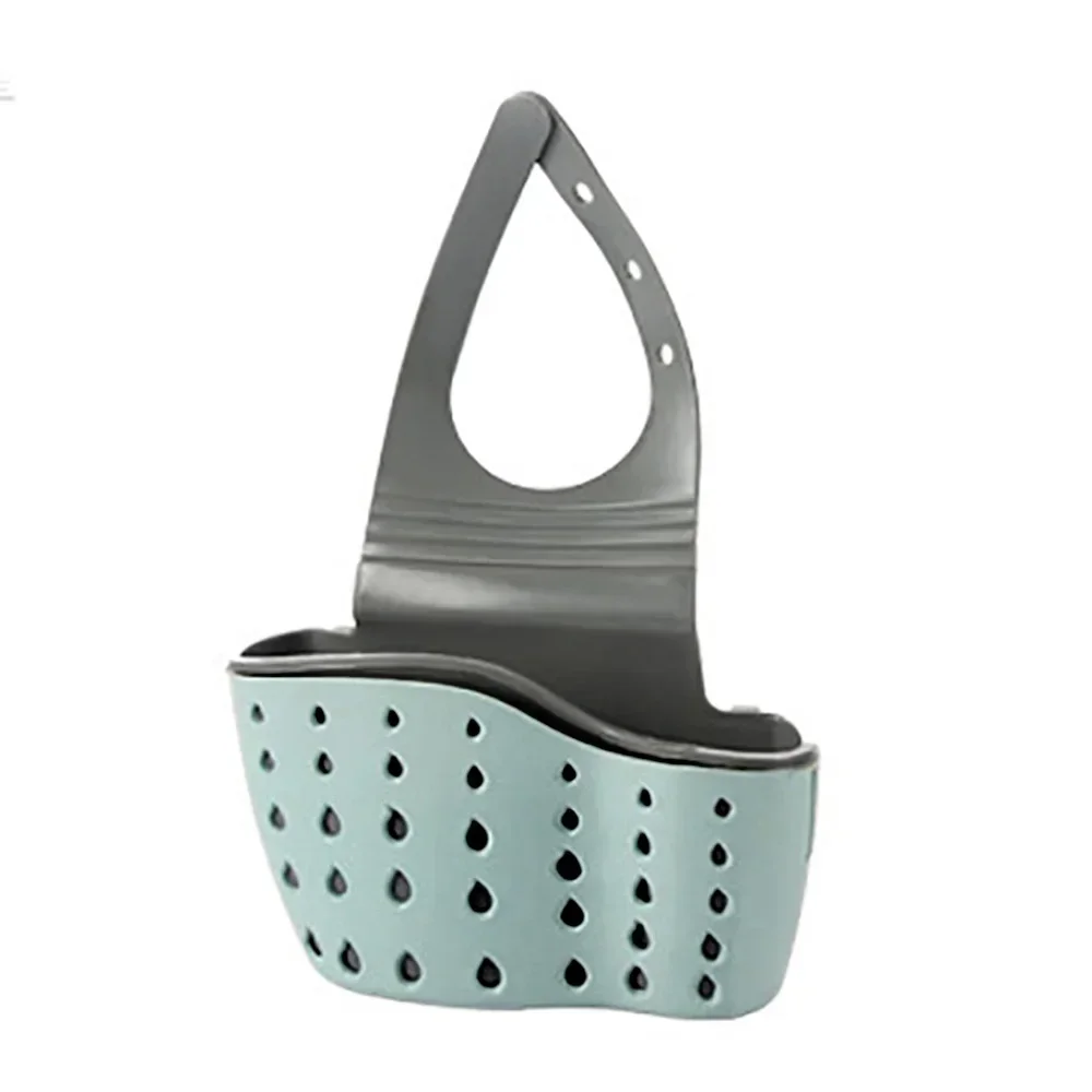 Gootsteen Rek Zeep Spons Houder Plastic Opknoping Opslag Mand Kraan Plank Keuken Badkamer Organizer Hanger Accessoires: Licht Groen
